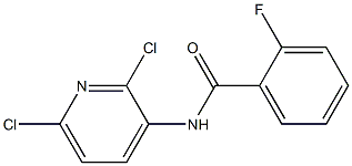 2,6-Dichloro-3-(2-fluorobenzoylamino)pyridine 结构式