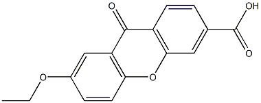 7-Ethoxy-9-oxo-9H-xanthene-3-carboxylic acid 结构式