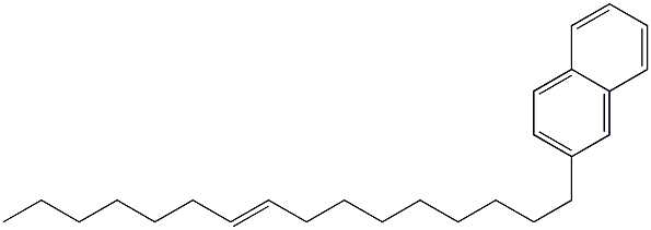 2-(9-Hexadecenyl)naphthalene 结构式
