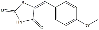 Dihydro-5-(4-methoxybenzylidene)thiazole-2,4-dione 结构式