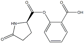 (R)-5-Oxo-2-pyrrolidinecarboxylic acid 2-carboxyphenyl ester 结构式