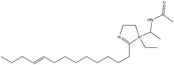 1-[1-(Acetylamino)ethyl]-1-ethyl-2-(9-tridecenyl)-2-imidazoline-1-ium 结构式