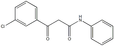 N-Phenyl-3-(3-chlorophenyl)-3-oxopropanamide 结构式