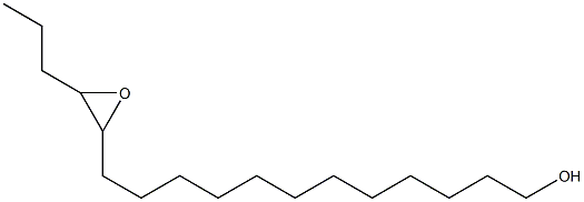 13,14-Epoxyheptadecan-1-ol 结构式