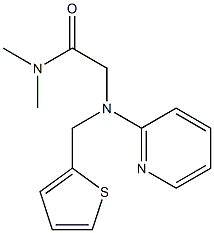 N,N-Dimethyl-N'-(2-pyridinyl)-N'-(2-thienylmethyl)-1-oxo-1,2-ethanediamine 结构式