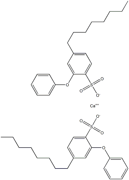Bis(4-octyl-2-phenoxybenzenesulfonic acid)calcium salt 结构式