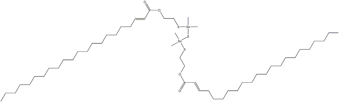 Bis[dimethyl[[2-(1-henicosenylcarbonyloxy)ethyl]thio]stannyl] sulfide 结构式