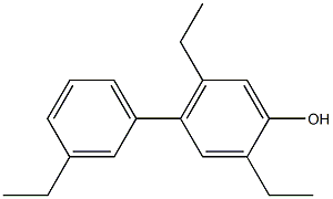 2,5-Diethyl-4-(3-ethylphenyl)phenol 结构式