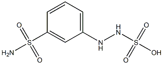 2-(m-Sulfamoylphenyl)hydrazinesulfonic acid 结构式