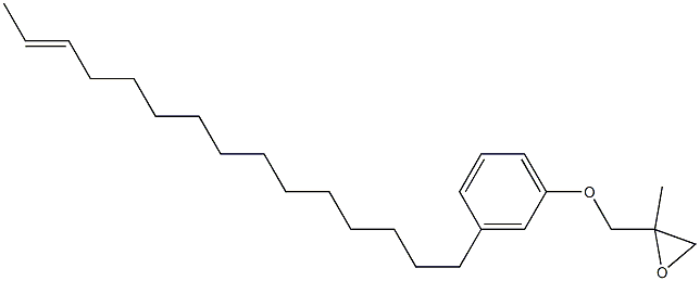 3-(13-Pentadecenyl)phenyl 2-methylglycidyl ether 结构式