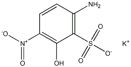 6-Amino-2-hydroxy-3-nitrobenzenesulfonic acid potassium salt 结构式