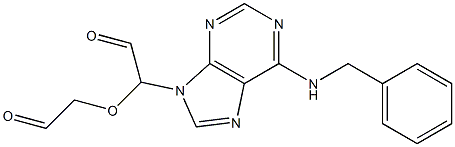 2'-[6-(Benzylamino)-9H-purin-9-yl](2,2'-oxybisacetaldehyde) 结构式