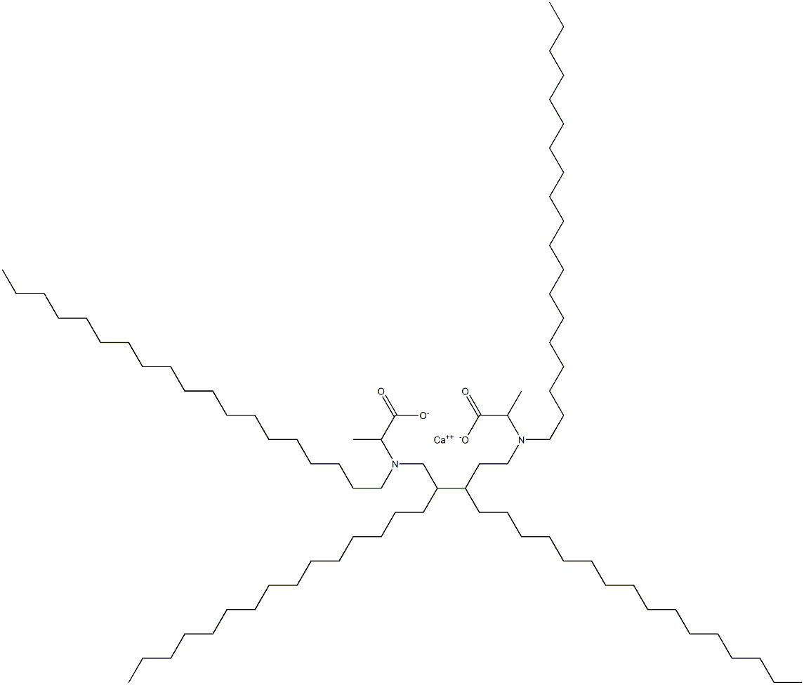 Bis[2-(dinonadecylamino)propanoic acid]calcium salt 结构式