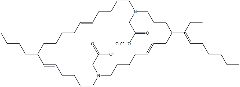 Bis[N,N-di(5-undecenyl)aminoacetic acid]calcium salt 结构式