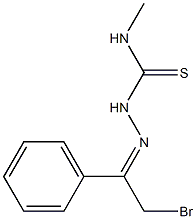 1-(2-Bromo-1-phenylethylidene)-4-methylthiosemicarbazide 结构式