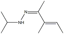 3-Methyl-3-penten-2-one isopropyl hydrazone 结构式