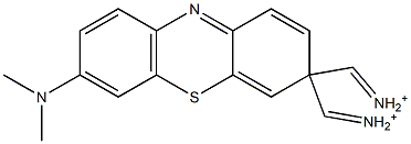 [7-(Dimethylamino)-3H-phenothiazine-3-ylidene]dimethyliminium 结构式