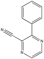 3-Phenyl-2-pyrazinecarbonitrile 结构式