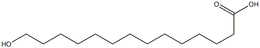 14-Hydroxytetradecanoic acid 结构式