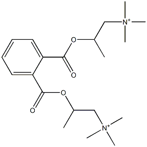 2,2'-(Phthaloylbisoxy)bis(N,N,N-trimethyl-1-propanaminium) 结构式