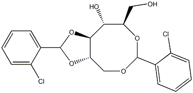 1-O,5-O:2-O,3-O-Bis(2-chlorobenzylidene)-D-glucitol 结构式