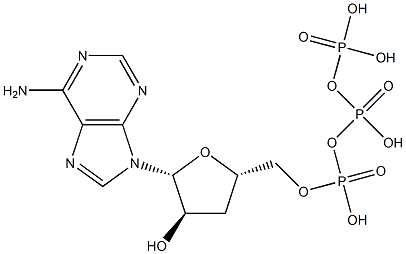 3'-Deoxyadenosine-5'-triphosphoric acid 结构式