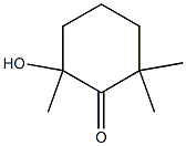 2-Hydroxy-2,6,6-trimethylcyclohexane-1-one 结构式