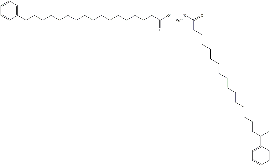 Bis(17-phenylstearic acid)magnesium salt 结构式