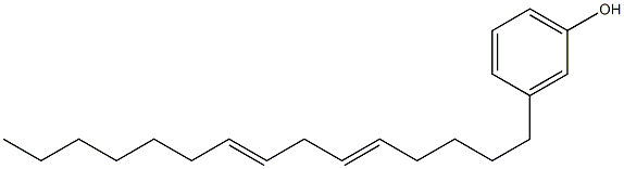 3-(5,8-Pentadecadienyl)phenol 结构式