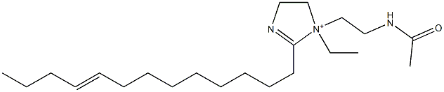 1-[2-(Acetylamino)ethyl]-1-ethyl-2-(9-tridecenyl)-2-imidazoline-1-ium 结构式