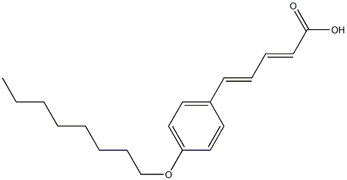 (2E,4E)-5-(p-Octyloxyphenyl)-2,4-pentadienoic acid 结构式