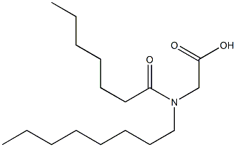 N-Heptanoyl-N-octylglycine 结构式