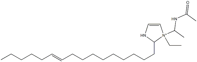 1-[1-(Acetylamino)ethyl]-1-ethyl-2-(10-hexadecenyl)-4-imidazoline-1-ium 结构式
