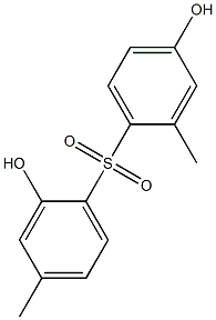 2,4'-Dihydroxy-2',4-dimethyl[sulfonylbisbenzene] 结构式