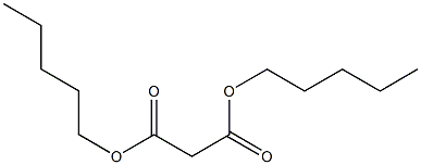 Malonic acid dipentyl ester 结构式