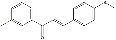 4-(Methylthio)-3'-methylchalcone 结构式