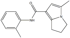 6,7-Dihydro-3-methyl-N-(2-methylphenyl)-5H-pyrrolizine-1-carboxamide 结构式
