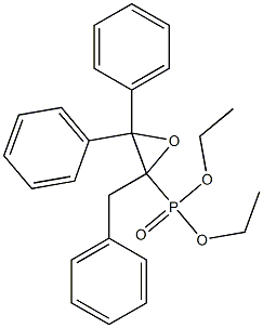 [2-Benzyl-3,3-diphenyloxiranyl]phosphonic acid diethyl ester 结构式