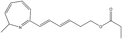 7-(6-Ethylcarbonyloxy-1,3-hexadien-1-yl)-2-methyl-2H-azepine 结构式