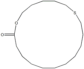 1-Oxa-7-thiacyclooctadecan-18-one 结构式