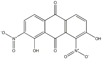 1,7-Dihydroxy-2,8-dinitroanthraquinone 结构式