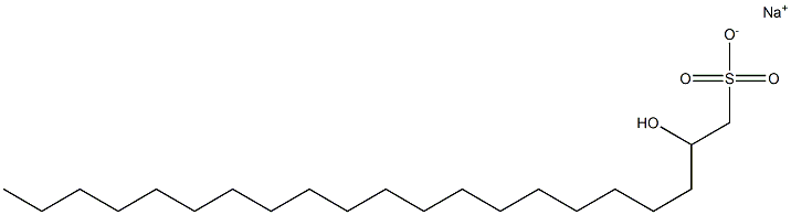 2-Hydroxyhenicosane-1-sulfonic acid sodium salt 结构式