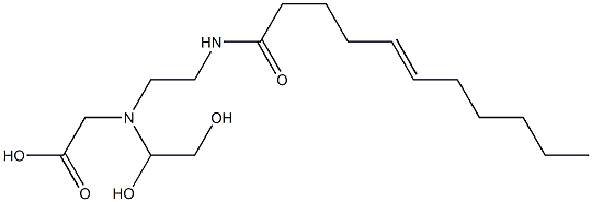 N-(1,2-Dihydroxyethyl)-N-[2-(5-undecenoylamino)ethyl]aminoacetic acid 结构式