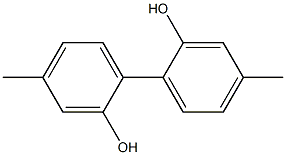 4,4'-Dimethylbiphenyl-2,2'-diol 结构式