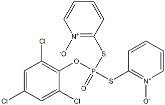 Dithiophosphoric acid O-(2,4,6-trichlorophenyl)S,S-di[(pyridine 1-oxide)-2-yl] ester 结构式