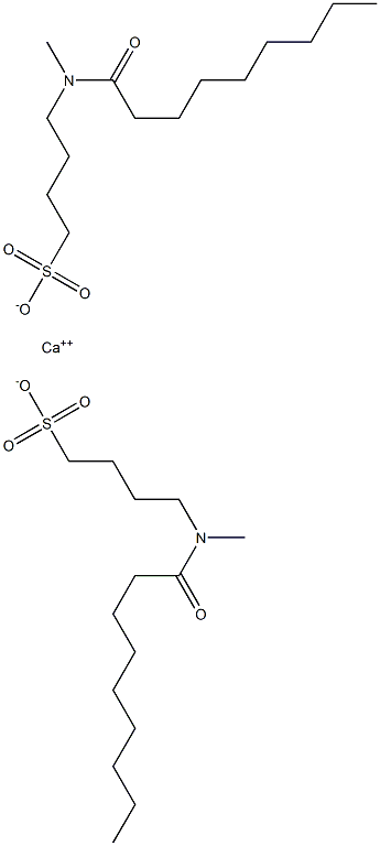 Bis[4-(N-nonanoyl-N-methylamino)-1-butanesulfonic acid]calcium salt 结构式