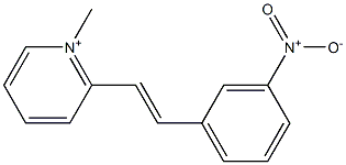 2-(3-Nitrostyryl)-1-methylpyridinium 结构式