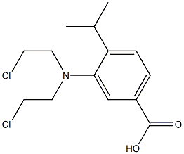 3-[Bis(2-chloroethyl)amino]-4-isopropylbenzoic acid 结构式