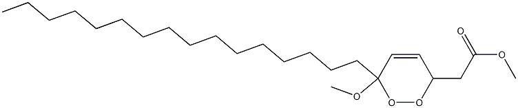 6-Hexadecyl-3,6-dihydro-6-methoxy-1,2-dioxin-3-acetic acid methyl ester 结构式