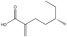 [S,(+)]-5-Methyl-2-methyleneheptanoic acid 结构式
